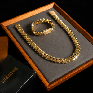 Fine Jewelry Hip Hop Choker 18k Gold Cuban Link Chain 10mm 12mm 15mm 18mm 20mm 22mm Miami Cuban Chain Necklace